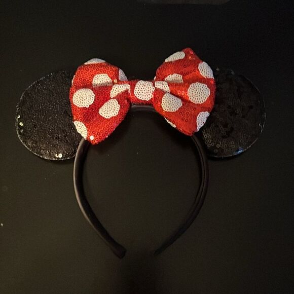Minnie Mouse Ears Headbands Set of (2) - Picture 2 of 5